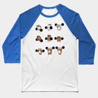 OLYMPIC LIFTING English Bulldog Baseball T-Shirt